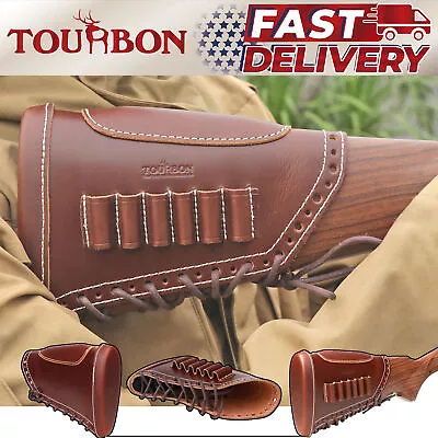 Tourbon Shooting Gun Recoil Pad Rifle Cheek Rest Riser Ammo Hold Gun Butt Cover • $52.13
