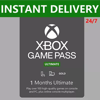  1 Month Xbox Game Pass Ultimate Live Gold Membership - Existing Users-US Only • $8.93