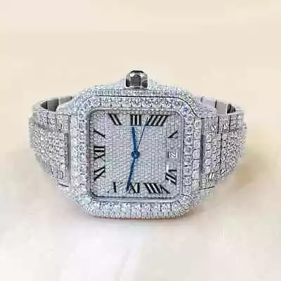 Moissanite VVS1  Diamond Automatic Watch Passes Diamond Tester  GRA Certified • $450