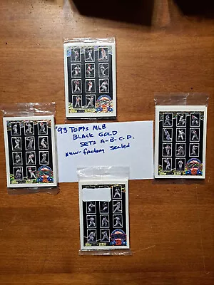 1993 Topps MLB - Black Gold SETS #ABCD Factory Sealed • $49.99