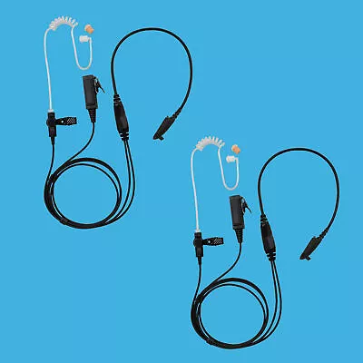 2x Durable Reinforced 2-Wire FBI Style Radio Earphone For Motorola PRO7150 HT750 • $56