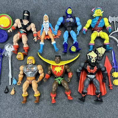 Masters Of The Universe Origins 5.5  Action Figures Lot Of 7 W/ Accessories MOTU • $98.99