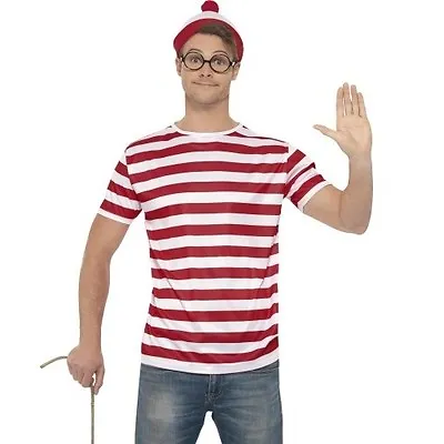 Mens Licensed Wheres Wally Fancy Dress Kit Where's Wally Set By Smiffys • £24.99