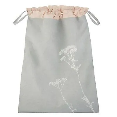 £13.99 • Buy John Lewis Dandelion Grey & Peach Cotton Drawstring Laundry Bag CROFT Collection