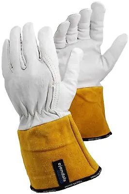 £10.48 • Buy Tegera 130A Tig Mig Leather Welding Heat Resistant Work Gloves S M L XL XXL
