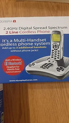 Olympia 2.4 Ghz Digital Spread Spectrum 2 Line Cordless Phone With 3 Phones  • $17.99