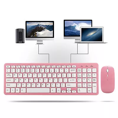 Wireless Mouse Keyboard Set Office Gaming For Notebook Computer 3‑Speed Micro • $29.69