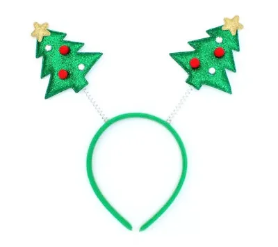 £3.79 • Buy Childrens Girls Kids Christmas Tree Glitter Deeley Bopper Headband AliceBand