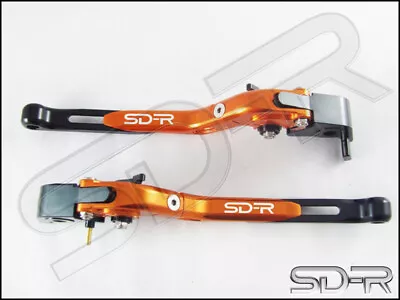 Kawasaki Z500 2024 - CNC Folding Adjustable Levers - Orange • $139.90