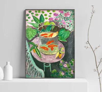 £14.99 • Buy Henri Matisse Gold Fish Exhibition Poster Matisse Art Gift Wall Art Decor Print