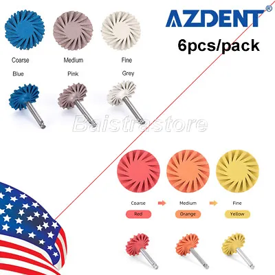 AZDENT Dental Composite Polishing Diamond Wheel Disc RA Burs Coarse/Medium/Fine • $47.83