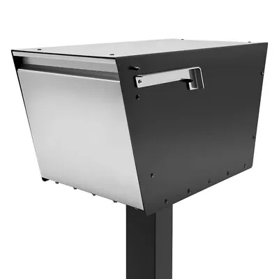 Movo Home Stainless Steel Post Mount Mailbox Walter Modern Curbside Mailbox • $225