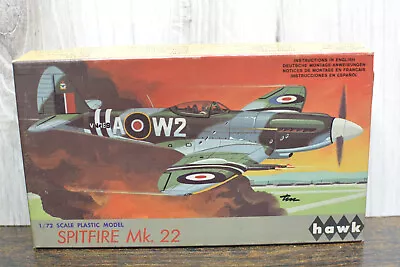 ⭐ 1/72 HAWK SPITFIRE MK. 22 Vintage Model Kit 5-39 1967 ⭐ - OB Complete • $9.95