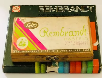 Lot Of 2 Vintage Talens Rembrandt Sets Soft Pastel 12 & 30 Both Started • $49