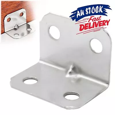 10/20PCS Corner Brace Joint Right Angle L Bracket Heavy Duty Steel Shelf Support • $9.98