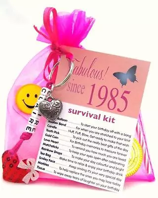 65th 70th 75th  BIRTHDAY PRESENT SURVIVAL KIT FUN NOVELTY GIFT CARD KEEPSAKE AGE • £4.85