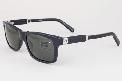 MONTBLANC 646S 01N Black / Green Sunglasses MB646S 01N 54mm • $229