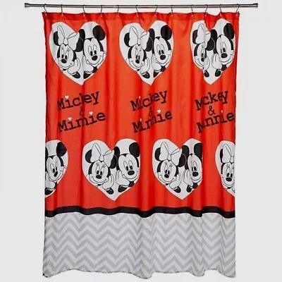 Disney Mickey And Minnie Shower Curtain 72  X 72   • $18