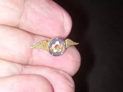 Vintage Consolidated Aircraft Enamel & GF Wings Pin • $24.99
