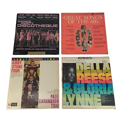 Lot Of 4 1960s Jazz Pop 12  Vinyl Records Kirby Stone Four Della Reese Vintage • $20