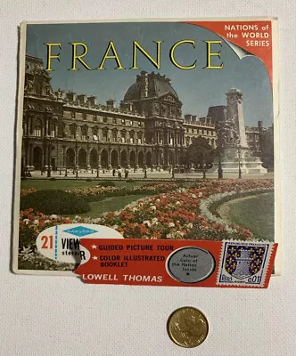 View-Master FRANCE Nations Of The World B172 - 3 Reel Set Stamp Coin Book (1) • $13.60