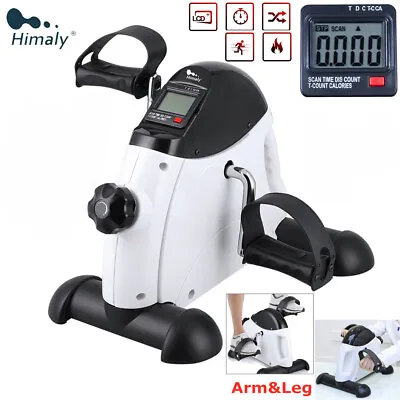 Mini Pedal Exerciser Cycle Bike Leg Arm Desk W/LCD Display Fitness Home Exercise • $43.50