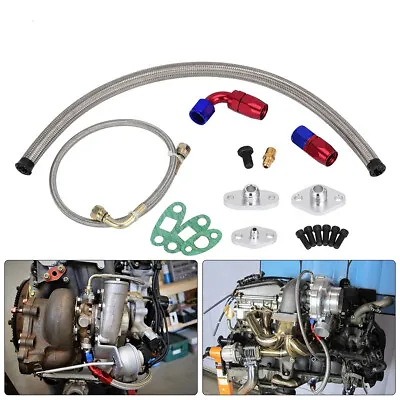 Turbo Oil Feed Drain Return Line Kit For Toyota Supra 1JZ/2JZ 1JZGTE 2JZGTE • $98.99