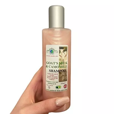 Goats Milk & Camomile Shampoo 250ml Goat Eczema Psoriasis Itchy Scalp Sensitive • £16.95