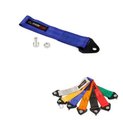 $15.39 • Buy Universal Blue Tow Towing Strap CAMS COMPLIANT Hook Point JDM Track Racing