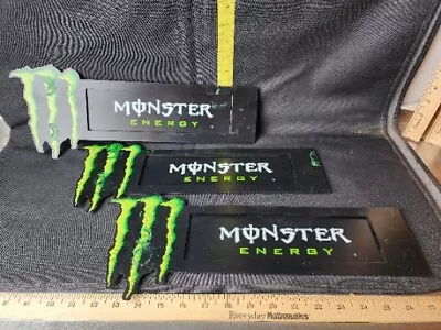 Monster Energy Window Double Sided Metal Sign Advertising 16in 2 Available  • $25