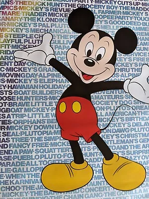 Mickey Mouse Filmography Vintage 1986 Poster 22''W X 28''H Rolled • $24.50