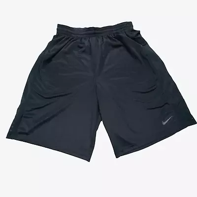 NIKE Basketball Shorts Adult 3XLT Black Striped Baggy 3XL Long VTG Shinny 13  • $44.78