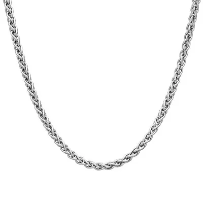 2mm SOLID STERLING SILVER 925 ITALIAN SPIGA LINK STYLE CHAIN NECKLACE JEWELLERY • £19.99