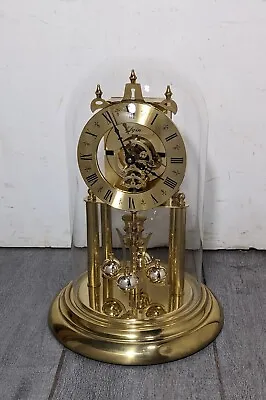 (Read Desc): Vintage Elgin Anniversary Clock Glass Dome West Germany S Haller • $135