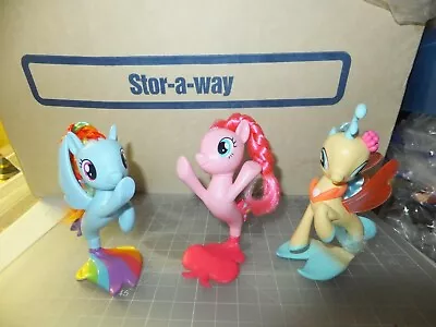 Lot Of 3 Hasbro My Little Pony Seapony Mermaid Tail Toys MLP Movie • $14.99