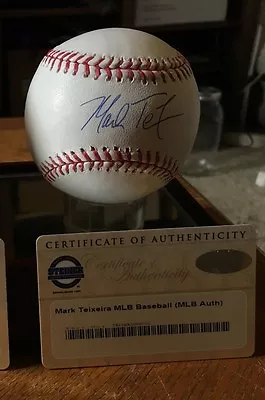 Mark Teixeira Signed Autographed MLB Baseball COA Steiner Sports & MLB • $110