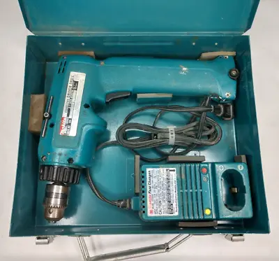Makita Drill/Driver Kit 9.6V Charger W/ Metal Case 6093D • $15