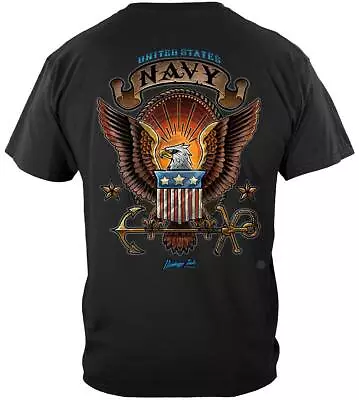 US Navy Vintage Tattoo Classic Logo United States Navy USN T-Shirt By Erazor Bit • $26.95