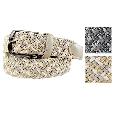 Greg Norman Mens Braided Multi Colored Stretch Golf Belt • $34.99