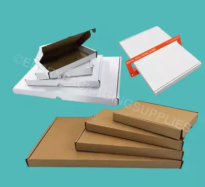 Royal Mail Large Letter Cardboard Postal Mailing Pip Boxes-mini/a6/dl/a5/a4 • £3.99