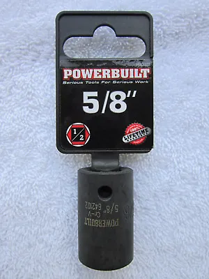 PowerBuilt - (Size: 5/8 ) 6-Point Impact Socket [1/2 Inch Drive] **NEW** • $7.49