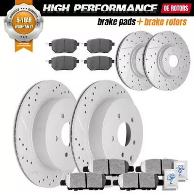 Front & Rear Brake Rotors + Brake Pads For Nissan Murano Infiniti FX35 FX45 • $186.45