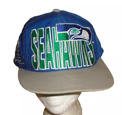 Vintage Logo 7 Seattle Seahawks  SnapBack  Hat • $25