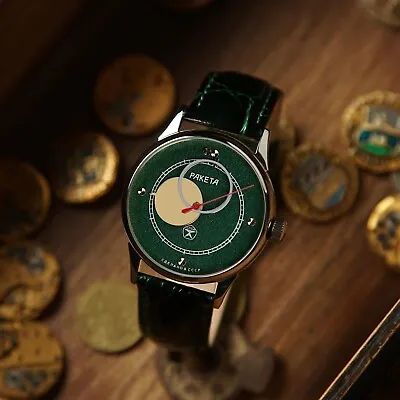 Vintage Watch Raketa Copernicus - Wrist Mens Mechanical Watch • $145