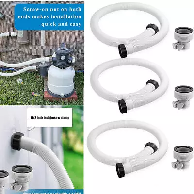 £11.98 • Buy Intex Accessory Hose 38mm Swimming Pool Pipe X 1.5m For Pump/Filter/Heater UK