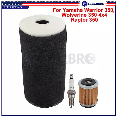 Air Filter Oil Filter Kit 1UY-14451-00-00 For 2004-13 Yamaha Raptor 350 YFM350R • $9.98