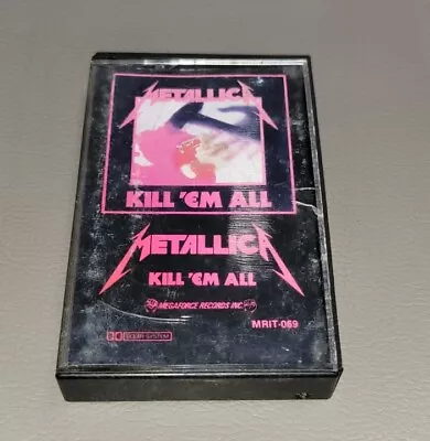 RARE! Metallica Kill Em All Cassette Tape Megaforce 1983 • $44.99