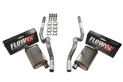 86-04 Ford Mustang 2.5  Dual Exhaust Kit Flowmaster Flow FX Rear Exit No Tip • $269.99