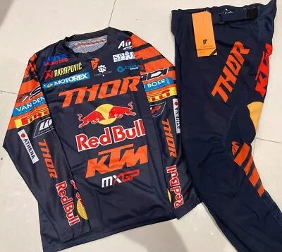 Thor Mx Mxgp Ktm Red Bull Racing Motocross Offroad Gear Set Jersey Pants Enduro • $145