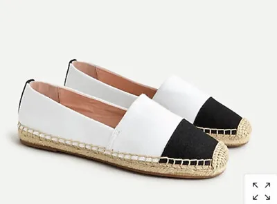J. Crew Espadrille Shoes In Canvas With Toe Cap Size 7 1/2 $98 L5490 • $35